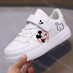 Sapatilhas Mickey Mouse para crianças, sapatos Minnie, sapatos de desenhos animados para meninas e meninos, presente de Natal, moda infantil de 8 e 9 anos