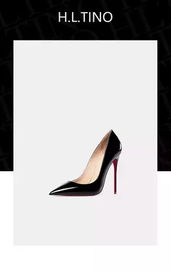 Bombas de couro genuíno para mulheres, fundo vermelho, dedo apontado, salto alto, estilete elegante, sapatos femininos, tendência luxuosa, 44, 2024 - Wolf Magazine
