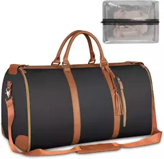 Bolsa Weekend impermeável de grande capacidade, Bolsa de Viagem conversível portátil, Elegante Carry on Duffel Bag, Multiuso Designer Bag - Wolf Magazine