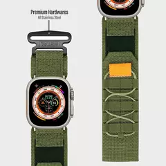 Pulseira de nylon para Apple Watch, pulseira esportiva tática para iWatch Ultra 2 Series 9 8 7 6 SE 5 4, 49 45 44 42mm 40 41 38 Pulseira - Wolf Magazine