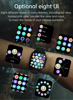 Relógio Inteligente 9 para Homens e Mulheres, Chamada BT, NFC, Sempre em Exibição, Temperatura Corporal, Fitness, Série 8, Apple, Android, 2022 - loja online