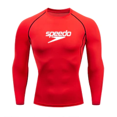 Proteção UV dos homens terno de mergulho, maiô apertado de manga curta, nata? - comprar online