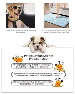 Fraldas absorventes para cães, 100/50/40/20 peças, descartáveis, para treinamento de cachorros, almofada limpa a seco, suprimentos para cães, pañales para perros - loja online