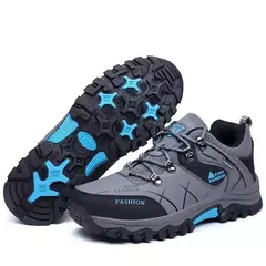 Botas de neve de couro impermeáveis masculinas, super quentes, ao ar livre, caminhadas, trabalho, sapatos de viagem, inverno, tamanho 39-47 - comprar online