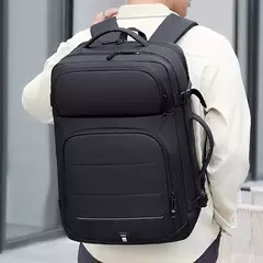 Mochila Laptop expansível para homens, saco impermeável para notebook, mochila USB, viagens esportivas, mochila de escola masculina, mochila para homens, 17";;VERDADEIRO;;"Preto - loja online