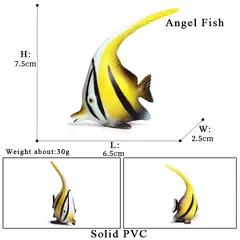 Imagem do Oenux sealife animais figuras de ação oceano peixe salmão atum modelo estatuetas mini pvc projeto escolar criança coleção educação brinquedo