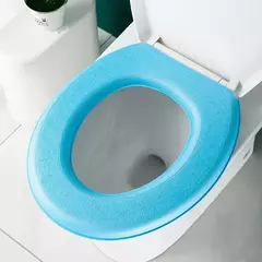 Tampa De Assento Sanitário De Silicone Lavável, Adesivo Impermeável, Tampa De Tampa Do Toalete De Espuma, Copo Portátil, Acessórios Do Banheiro na internet
