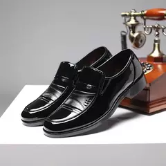 Toe redondo masculino Sapatos Oxford, sapatos formais, Designer de moda, Negócios, Casamento - comprar online