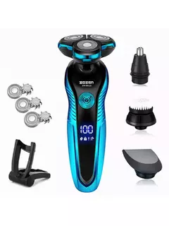 ZOZEN-Barbeador elétrico recarregável para homens, lâmina, aparador de cabelo, corte, máquina de barbear, aparador de barba, seco, uso duplo na internet