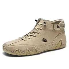 Botas casuais masculinas de motocicleta, tênis alto impermeável, calçado de luxo, inverno, 2023 - comprar online