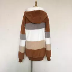 Casaco de capuz extragrande feminino com bolsos macios, streetwear quente, casaco solto, Lady Outerwear, outono, inverno, novo, 2023 - comprar online