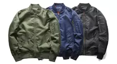 Jaqueta bomber masculina 2023 nova primavera outono jaquetas de beisebol masculino piloto outwear casaco verde do exército com zíper uniforme tático masculino na internet