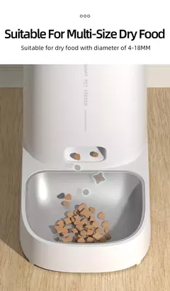 Imagem do Rojoeco alimentador automático para gatos, animal de estimação, wi-fi inteligente, dispensador de comida para gatos, controle remoto, alimentador automático para cães e gatos, acessórios de comida seca