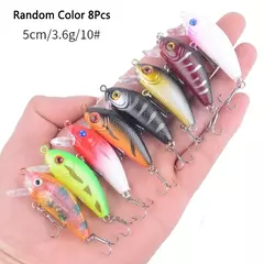 Crankbaits conjunto de cores misturadas isca de pesca lote minnow wobbler baixo swimbait mar nadar iscas duras afundando equipamento pesca - comprar online
