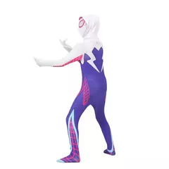 Adulto crianças gwen stacy aranha traje gwenstacy cosplay super-herói bodysuit macacão feminino meninas halloween roupas de natal presente - loja online
