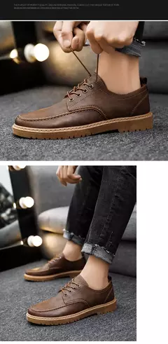 Sapato Oxford casual masculino, sapato de couro masculino, mocassins com renda de luxo, sapato de vestido masculino brogue, moda clássica, 2024 - Wolf Magazine