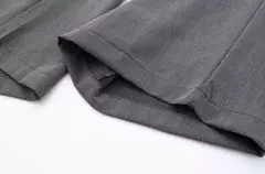 TRAF-Calça de perna larga feminina com bolsos frontais, vintage, cintura alta, mosca com zíper, calça feminina, moda