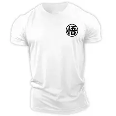 Camiseta masculina Goku estampada de manga curta, moletom com gola O, roupas femininas, camiseta casual, streetwear, treino, verão - Wolf Magazine