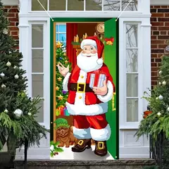 Decoração do fundo do Natal, pano de suspensão, tampa da porta, tapeçaria, partido, ano novo - comprar online