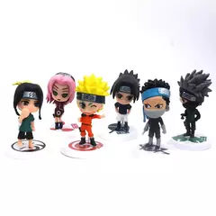 Hot 12 pçs/set Anime Figura Naruto Shippuden Hinata Sasuke Itachi Kakashi Gaara Figura de Ação Q Versão Figuras de PVC Brinquedos Presente - comprar online