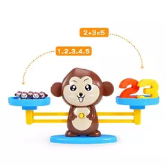 Brinquedo Matemático Montessori para Bebê, Equilíbrio De Macacos, Jogos Educativos, Brinquedos Number Learning, Material de Ensino - loja online
