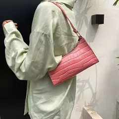 Retro Jacaré Padrão Bolsas De Couro PU para Senhoras, Bolsa Pequena Feminina, - loja online