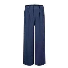 Calça larga de linho de algodão feminina, comprimento total, casual, monocromática, solta, cintura alta, reto, botão, verão - comprar online