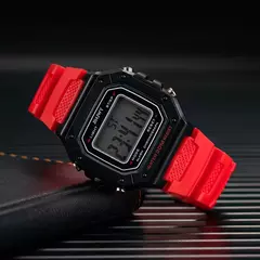 Relógios digitais impermeáveis para homens e mulheres, relógio de pulso esportivo, relógio de pulseira, ouro eletrônico, led, casual, 2024 - comprar online