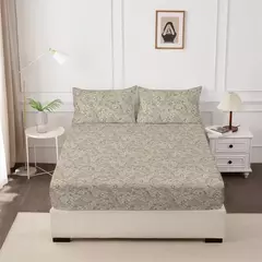 Capa de cama para quarto, 3 peças, conjunto de lençóis estampados (um lençol e duas fronhas) Una Sábana Y Dos Fundas De Almohada - Wolf Magazine