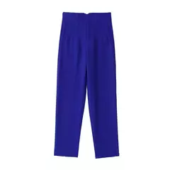 Willshela-Calça reta de cintura alta feminina, calça de zíper frontal, comprimento total, moda feminina chique, vintage - comprar online