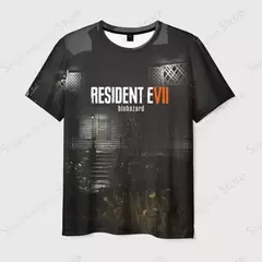 Imagem do Anime Game Resident Evil 3D Print T-shirt para homens e mulheres, tops de manga curta Hip Hop, camiseta infantil, roupas de verão, moda