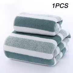 Toalha de cara coral listrada engroçada macia do velo, toalha de banheiro do microfiber, água-absorvente, não fácil de verter - loja online