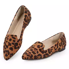Sapatilha de Salto Baixo para Mulher, Confortável, Macio, Deslizamento, Sapatos Apontados, Casual, Descalço, Elegante Tênis na internet