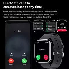 Impermeável Amoled Screen Smart Watch para homens e mulheres, BT Call, NFC, Frequência Cardíaca, Esportes, Fitness, Carregamento sem fio, IWO, Novo, 9, 450mAh na internet