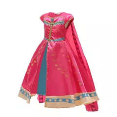 Michella moda meninas teal-azul princesa jasmim cosplay vestido de halloween vestido de festa de aniversário - comprar online