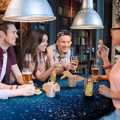 Toalha de mesa descartável com céu espaço e astronauta design para festa de aniversário, mesa retangular tampa para chá de bebê - Wolf Magazine