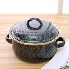 Conjunto de panelas antiaderentes para cozinha, utensílios de cozinha, panelas e panelas, esmalte esmaltado, Morningel, 5PCs por conjunto