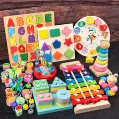 Brinquedos Montessori para Crianças, Jogos de Desenvolvimento, Puzzle para Crianças, Brinquedo Educativo, Menino, Menina, Bebê, 1, 2 anos, 3 anos - Wolf Magazine