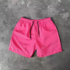 Calção esportivo masculino de seda no gelo, shorts de praia leves, respiráveis, cor doce, para surf, solto, tamanho extra grande, verão na internet