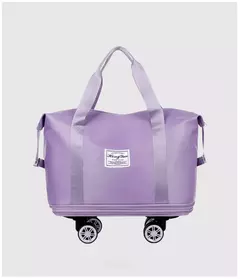 Imagem do Bagagem expansível roda universal, grande capacidade, separação seca e úmida, leve, saco de armazenamento para viagens e fitness