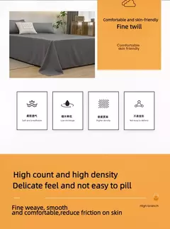 Lençol de algodão puro cor, cor pura simples, peça única, Skin-Friendly, dormitório estudantil, cama de solteiro e casal na internet