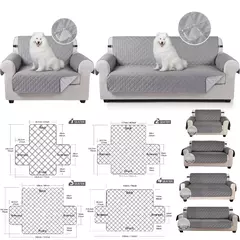 Capas de sofá impermeável com bolsos laterais, antiderrapante Slipcovers, correias elásticas, protetor de sofá para cães e gatos, 1 lugares, 2 Seaters, 3 Seaters, 4 Seaters - Wolf Magazine