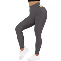 Leggings de ioga de cintura alta com bolsos para mulheres, roupas corrida, calças justas de ginástica, esportes, fitness, 2021 - comprar online
