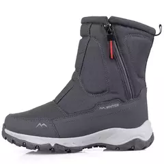 Botas de neve de cano alto masculinas, botas de pelúcia quente, tênis ao ar livre, sapatos de suor, tamanho grande, inverno - comprar online