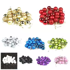 Christmas Tree Bauble Pendurado Ornamento para Decoração de Casa, Xmas Ball, Pendant Balls, Party Decor, 30mm, 24Pcs - comprar online