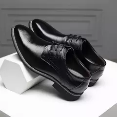 Imagem do Masculino clássico dedo apontado fundo macio oxfords, sapatos masculinos, sapatos casuais de negócios, apartamentos de escritório, festa de casamento, vestido