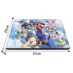 Imagem do 24 pçs/set super mario bros natal advento calendário caixa brinquedos kawaii anime figura pvc modelo bonecas brinquedos presente para crianças