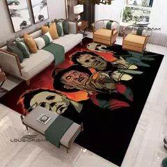 Imagem do Tapete impresso filme de terror 3D, tapete antiderrapante, sala de estar e quart
