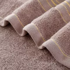 Toalha De Banho De Algodão Espessado Aumenta A Absorção De Água Adulto Toalha De Banho Cor Sólida De Seda Dourada Suave Rosto Toalha