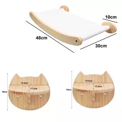 Estrutura de escalada para gatos montada na parede, 50cm, escada de escalada para gatos, rede, atividade, sisal, poste de garra para gatos, pedal interno, casa para gatos